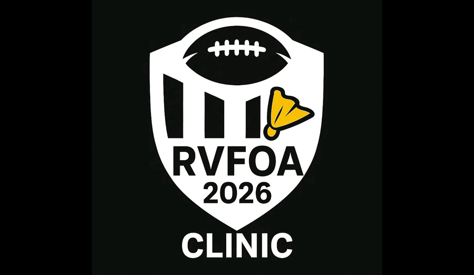 RVFOA 2026 Clinic logo with whistle.